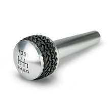 Load image into Gallery viewer, DV8 Offroad D-JP-180012-BL 6-Speed Shift Knob; Silver for Select Jeep Wrangler