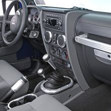 Load image into Gallery viewer, DV8 Offroad D-JP-180012-BL 6-Speed Shift Knob; Silver for Select Jeep Wrangler