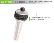 Load image into Gallery viewer, DV8 Offroad D-JP-180023-BL Auto Trans Shift Lever; Silver for Select Jeep Wrangler