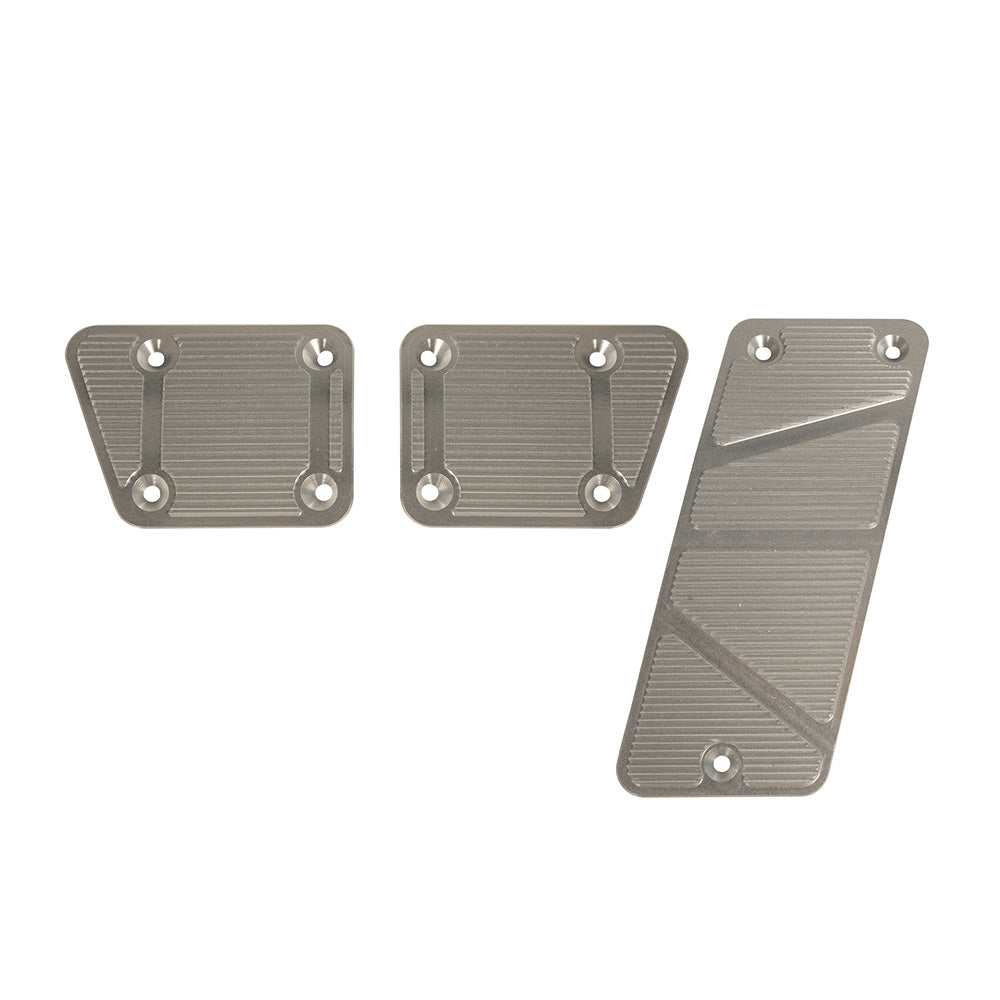 DV8 Offroad D-JP-180026-BL Pedal Covers; 3-Pieces; Manual; Billet for Select Jeep Wrangler