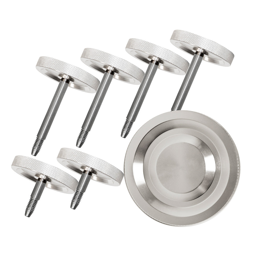 DV8 Offroad D-JP-180028-BL Door Surround Knobs; Billet for Select Jeep Wrangler, Jeep Wrangler JK