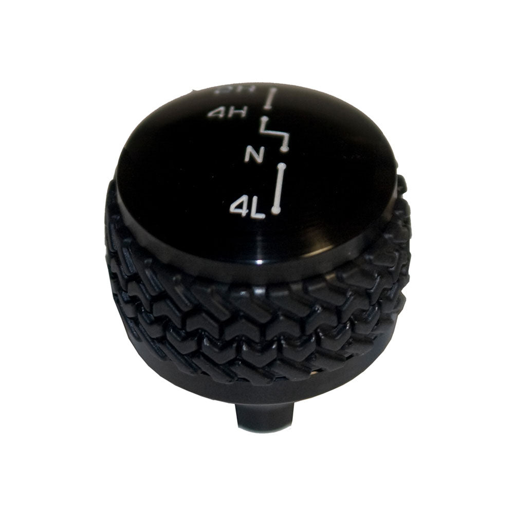 DV8 Offroad D-JP-180031-BK 4WD Transfer Case Knob; Black for Select Jeep Wrangler