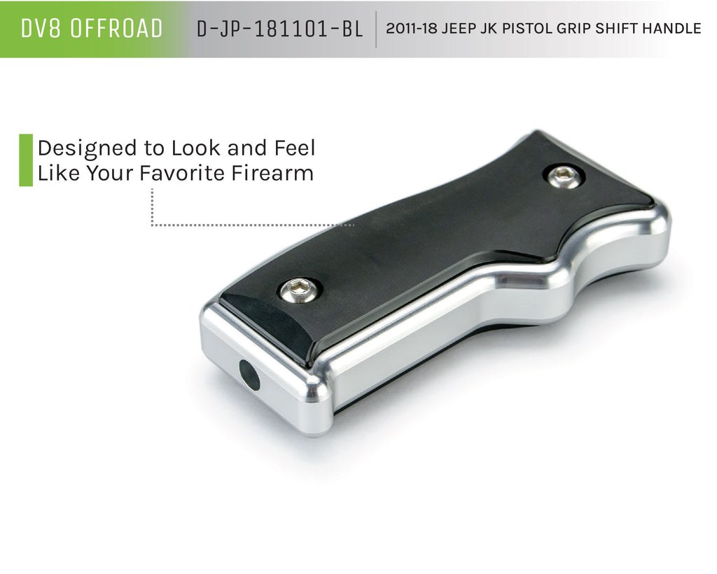 DV8 Offroad D-JP-181101-BL Pistol Grip Shift Handle for Select Jeep Wrangler, Jeep Wrangler JK