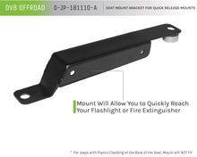 Load image into Gallery viewer, DV8 Offroad D-JP-181110-A Seat Mount Bracket for Select Jeep Wrangler, Jeep Wrangler JK