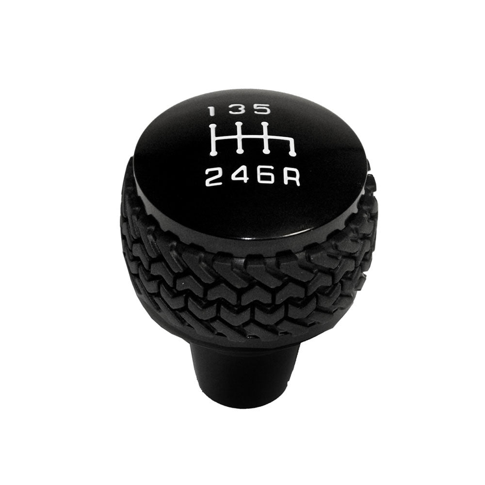 DV8 Offroad D-JP-181112-BK 6-Speed Shift Knob; Black for Select Jeep Wrangler, Jeep Wrangler JK