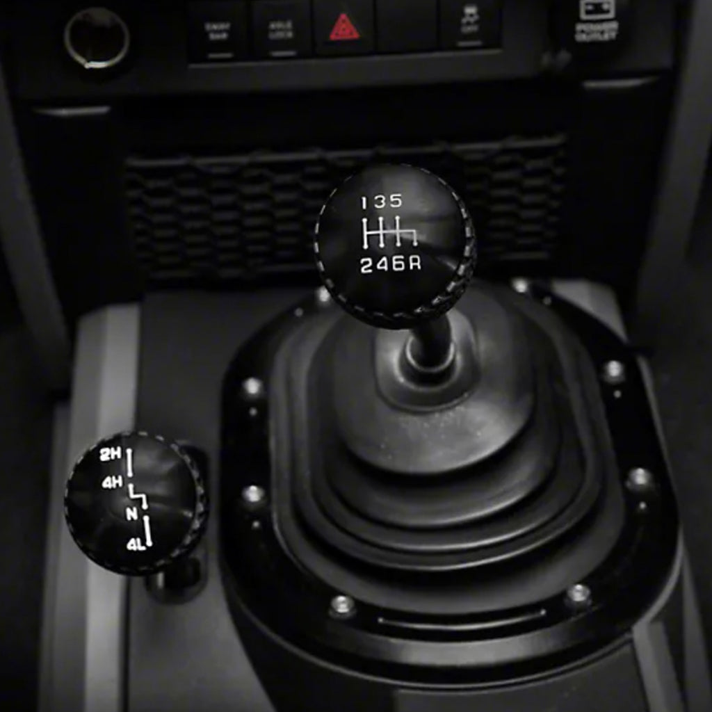 DV8 Offroad D-JP-181112-BK 6-Speed Shift Knob; Black for Select Jeep Wrangler, Jeep Wrangler JK