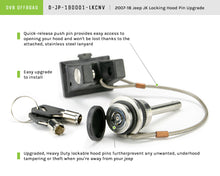 Load image into Gallery viewer, DV8 Offroad D-JP-190001-LKCNV Locking Pin Upgrade for Hold Down Kit for Select Jeep Wrangler, Jeep Wrangler JK