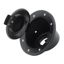 Load image into Gallery viewer, DV8 Offroad D-JP-190004-BLK Fuel Door Assembly; Blk/Slvr for Select Jeep Wrangler, Jeep Wrangler JK