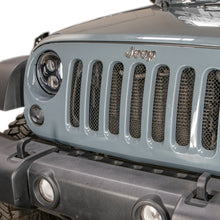 Load image into Gallery viewer, DV8 Offroad D-JP-190010-BK Mesh Grill; 1 Piece; Black for Select Jeep Wrangler, Jeep Wrangler JK