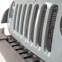 Load image into Gallery viewer, DV8 Offroad D-JP-190010-BK Mesh Grill; 1 Piece; Black for Select Jeep Wrangler, Jeep Wrangler JK