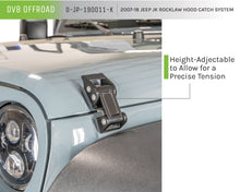 Load image into Gallery viewer, DV8 Offroad D-JP-190011-K Rocklaw Hood Catch System; Pair for Select Jeep Wrangler, Jeep Wrangler JK