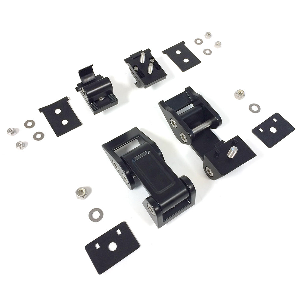 DV8 Offroad D-JP-190011-K Rocklaw Hood Catch System; Pair for Select Jeep Wrangler, Jeep Wrangler JK