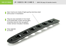 Load image into Gallery viewer, DV8 Offroad D-JP-190015-BK-3 Black Door Handles Inserts; 3-Pieces for Select Jeep Wrangler, Jeep Wrangler JK
