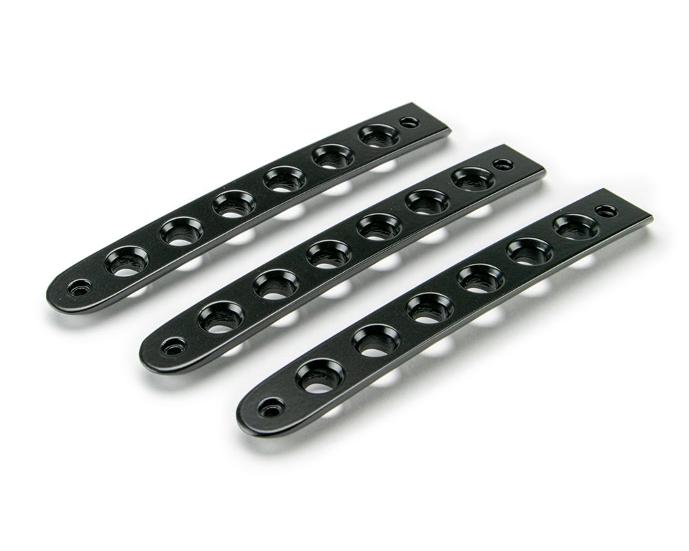 DV8 Offroad D-JP-190015-BK-3 Black Door Handles Inserts; 3-Pieces for Select Jeep Wrangler, Jeep Wrangler JK