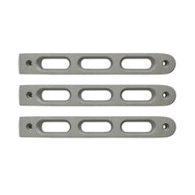 Load image into Gallery viewer, DV8 Offroad D-JP-190026-AL-3 Silver Slot Door Handle Insert; 3-Pieces for Select Jeep Wrangler, Jeep Wrangler JK