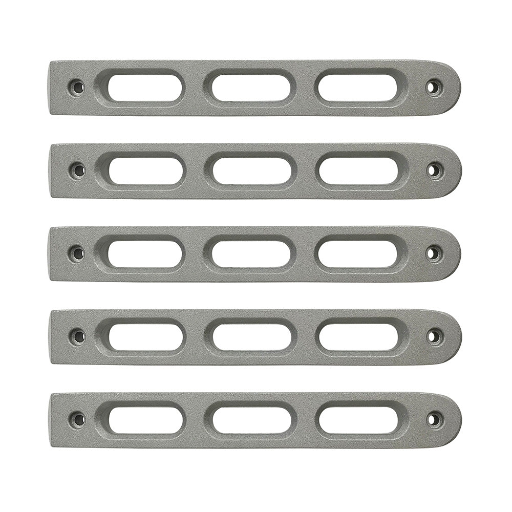 DV8 Offroad D-JP-190026-AL-5 Silver Slot Door Handle Insert; 5-Pieces for Select Jeep Wrangler, Jeep Wrangler JK