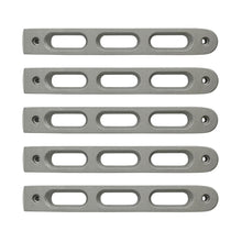 Load image into Gallery viewer, DV8 Offroad D-JP-190026-AL-5 Silver Slot Door Handle Insert; 5-Pieces for Select Jeep Wrangler, Jeep Wrangler JK
