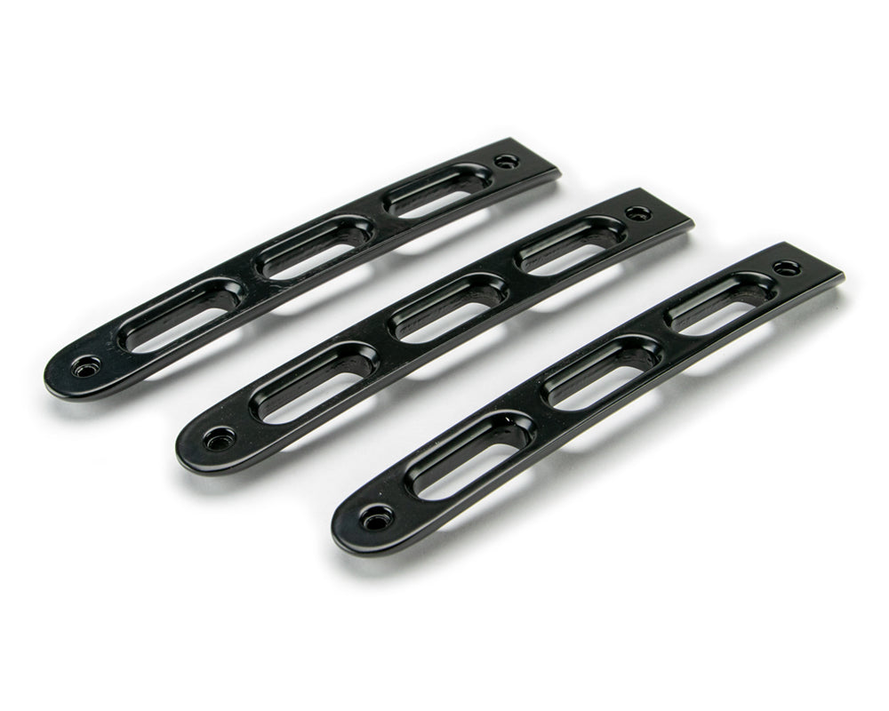 DV8 Offroad D-JP-190026-BK-3 Black Slot Door Handle Insert; 3-Pieces for Select Jeep Wrangler, Jeep Wrangler JK