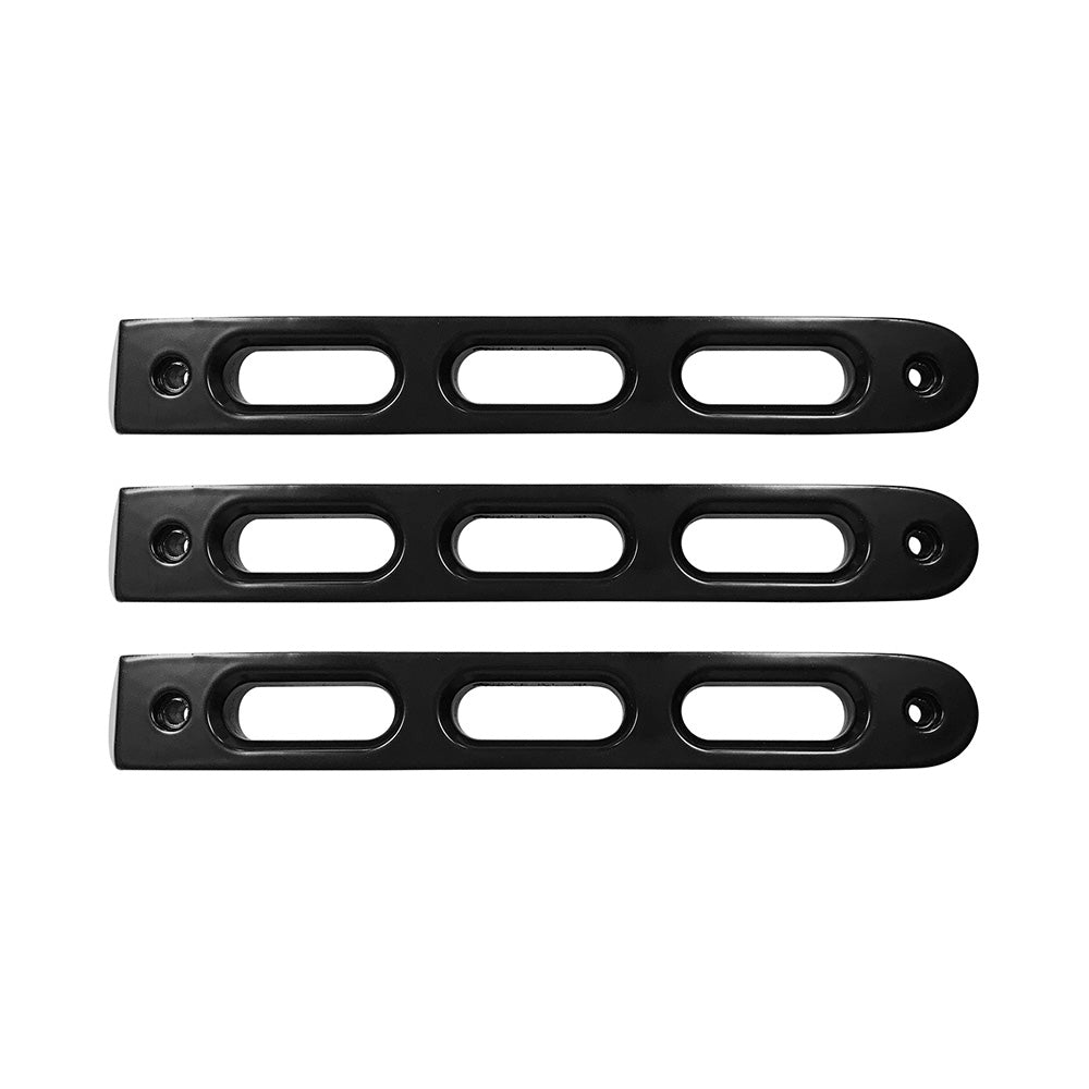 DV8 Offroad D-JP-190026-BK-3 Black Slot Door Handle Insert; 3-Pieces for Select Jeep Wrangler, Jeep Wrangler JK