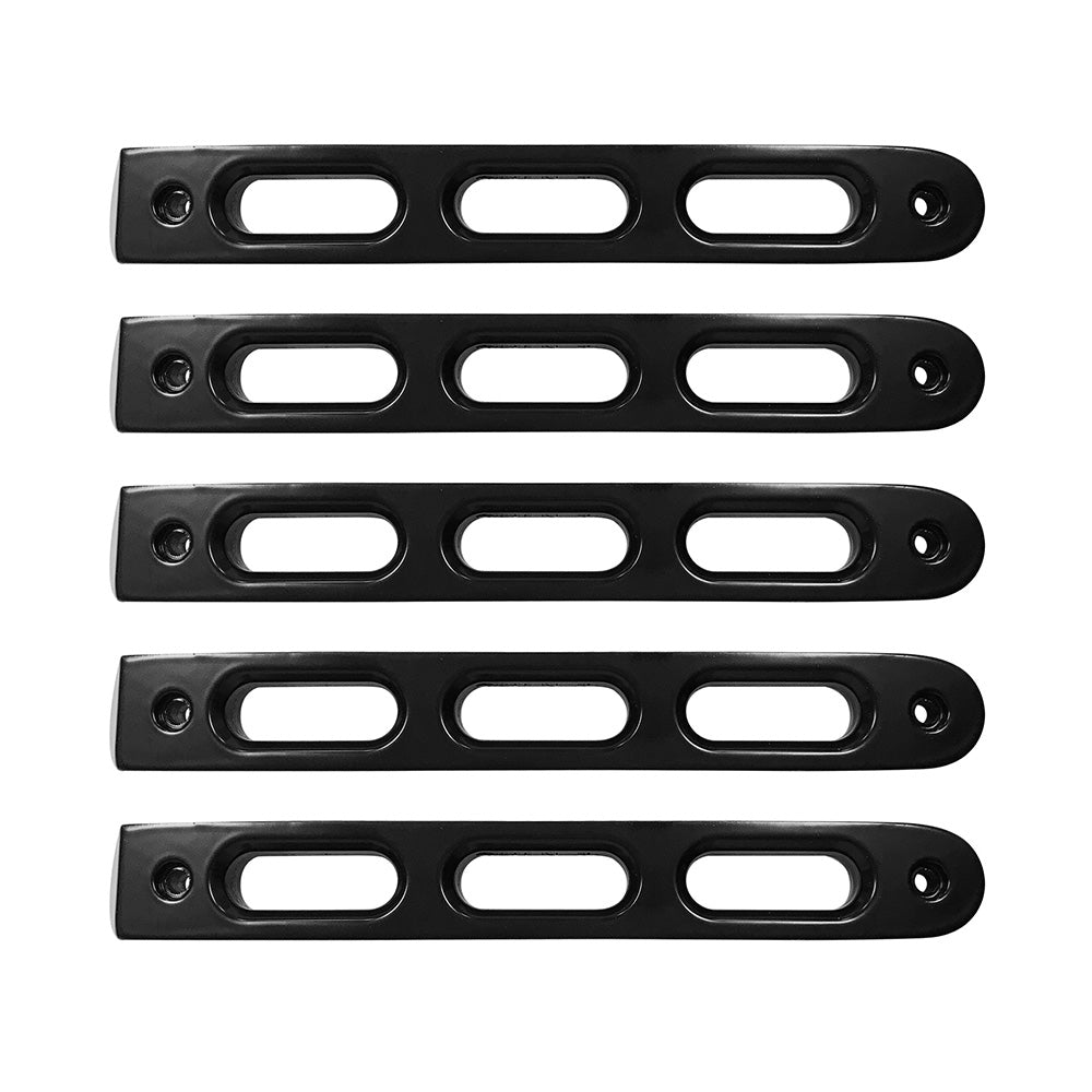 DV8 Offroad D-JP-190026-BK-5 Black Slot Door Handle Insert; 5-Pieces for Select Jeep Wrangler, Jeep Wrangler JK