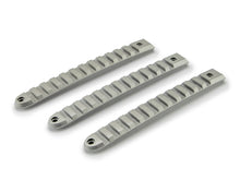 Load image into Gallery viewer, DV8 Offroad D-JP-190028-AL-3 Silver Rail Door Handle Insert; 3-Pieces for Select Jeep Wrangler, Jeep Wrangler JK