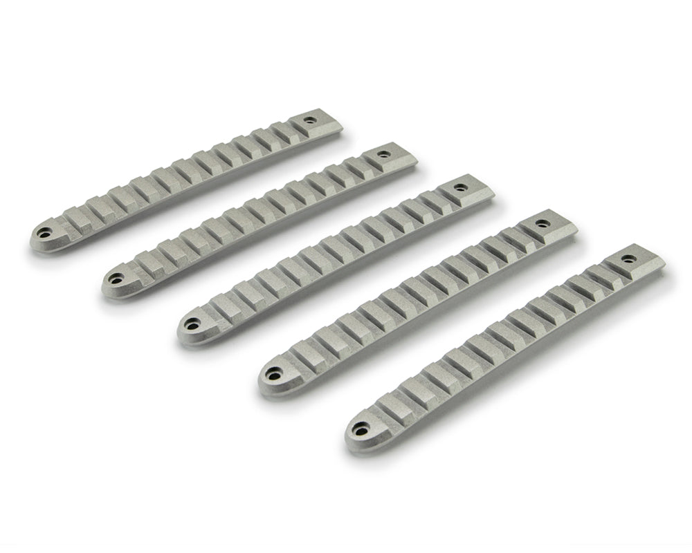 DV8 Offroad D-JP-190028-AL-5 Silver Rail Door Handle Insert; 5-Pieces for Select Jeep Wrangler, Jeep Wrangler JK