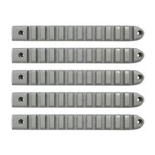 Load image into Gallery viewer, DV8 Offroad D-JP-190028-AL-5 Silver Rail Door Handle Insert; 5-Pieces for Select Jeep Wrangler, Jeep Wrangler JK