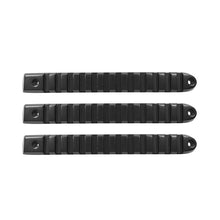 Load image into Gallery viewer, DV8 Offroad D-JP-190028-BK-3 Black Rail Door Handle Insert; 3-Pieces for Select Jeep Wrangler, Jeep Wrangler JK