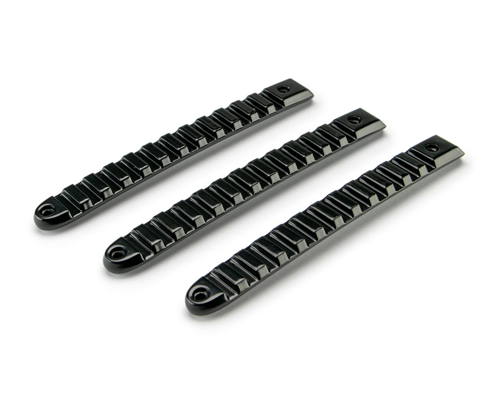 DV8 Offroad D-JP-190028-BK-3 Black Rail Door Handle Insert; 3-Pieces for Select Jeep Wrangler, Jeep Wrangler JK