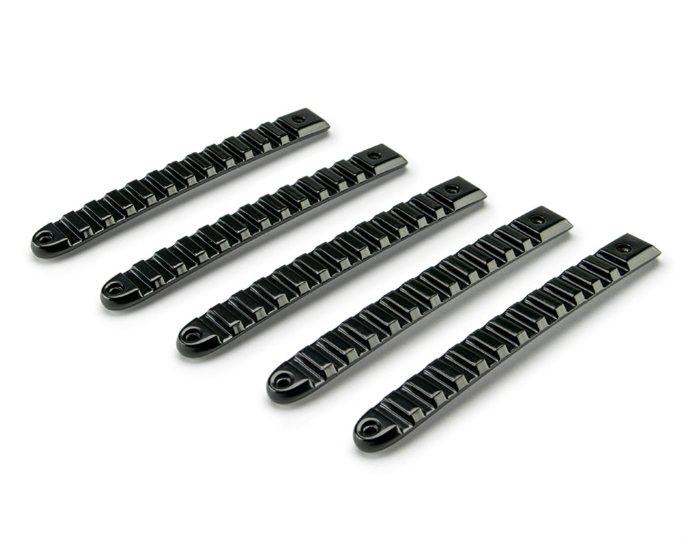 DV8 Offroad D-JP-190028-BK-5 Black Rail Door Handle Insert; 5-Pieces for Select Jeep Wrangler, Jeep Wrangler JK