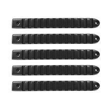 Load image into Gallery viewer, DV8 Offroad D-JP-190028-BK-5 Black Rail Door Handle Insert; 5-Pieces for Select Jeep Wrangler, Jeep Wrangler JK