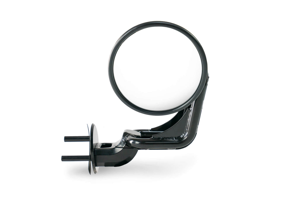 DV8 Offroad D-JP-190050-B Tubular Mirrors; Black for Select Jeep Wrangler, Jeep Wrangler JK