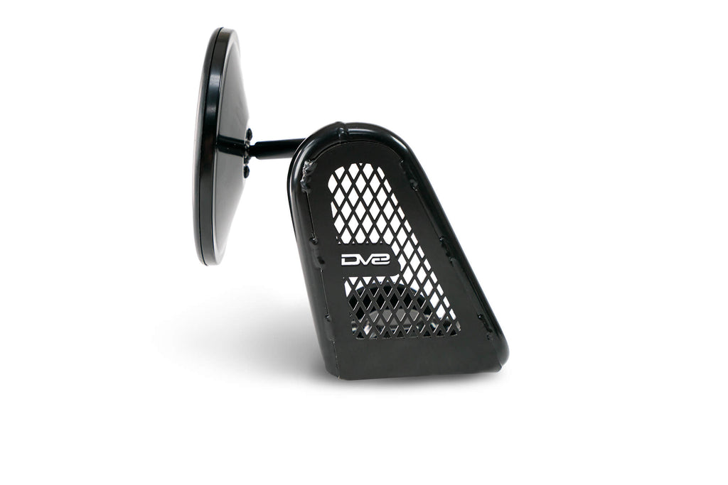 DV8 Offroad D-JP-190050-B Tubular Mirrors; Black for Select Jeep Wrangler, Jeep Wrangler JK