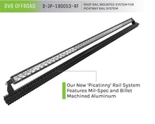 Load image into Gallery viewer, DV8 Offroad D-JP-190053-RF Picatinny Roof Rail Mounted System for Select Jeep Wrangler, Jeep Wrangler JK