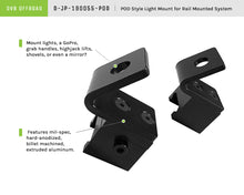 Load image into Gallery viewer, DV8 Offroad D-JP-190055-POD Pod Light Mount Bracket for Picatinny Rail System for Select Jeep Wrangler, Jeep Wrangler JK