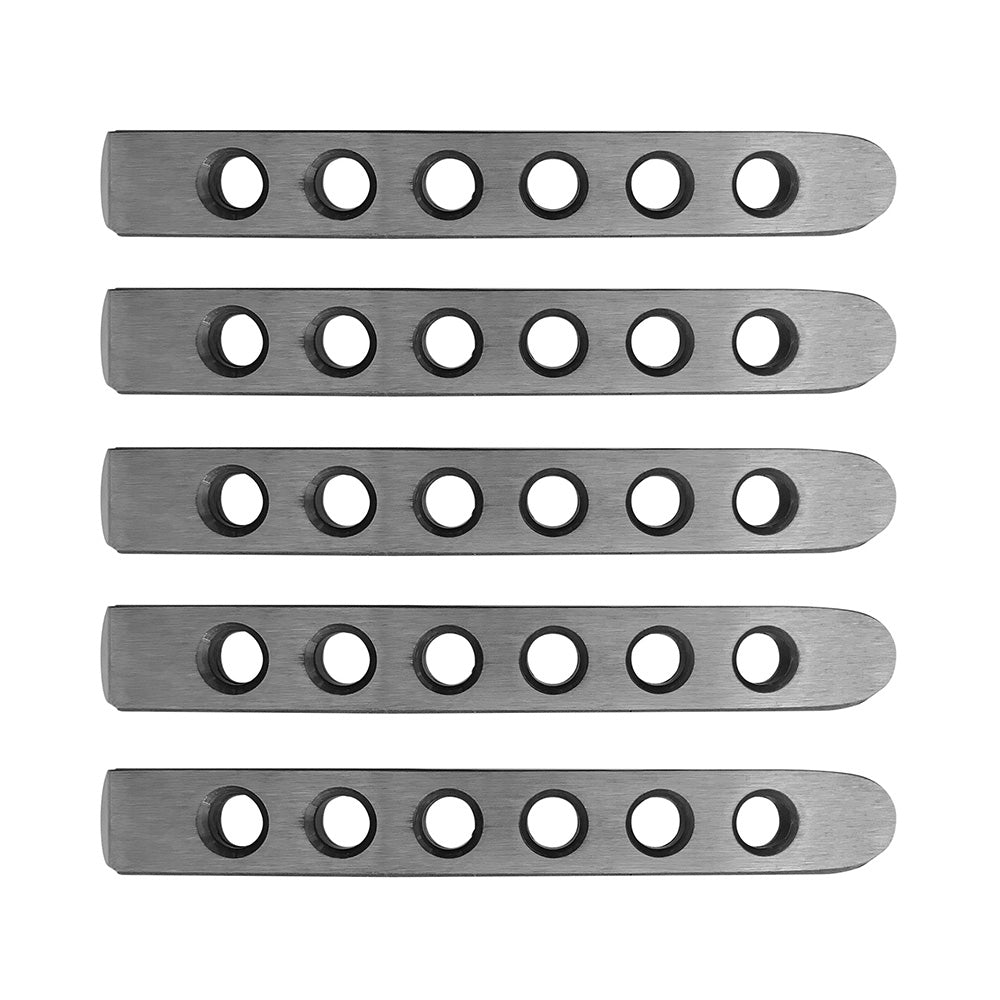 DV8 Offroad D-JP-190059-AL-5 Aluminum Door Handle Insert; 5-Pieces for Select Jeep Wrangler, Jeep Wrangler JK
