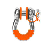 Daystar International KU70060FA D Ring Isolator With Lock Washer Kit 6 Washers 2 Locking Washers 2 Isolators Fluorescent Orange Daystar
