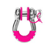 Daystar International KU70060FP D Ring Isolator With Lock Washer Kit 6 Washers 2 Locking Washers 2 Isolators Fluorescent Pink Daystar