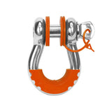 Daystar International KU70060AG D Ring Isolator With Lock Washer Kit 6 Washers 2 Locking Washers 2 Isolators Orange Daystar