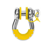 Daystar International KU70060YL D Ring Isolator With Lock Washer Kit 6 Washers 2 Locking Washers 2 Isolators Yellow Daystar