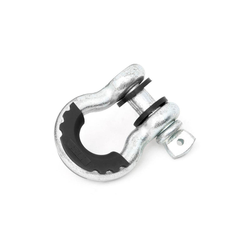 D-Ring-Isolators-Rough-Country-Logo-Polyurethane-Black-Pair-Rough-Country