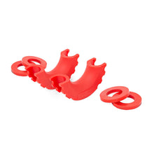 Load image into Gallery viewer, D-Ring-Isolators-Rough-Country-Logo-Polyurethane-Red-Pair-Rough-Country
