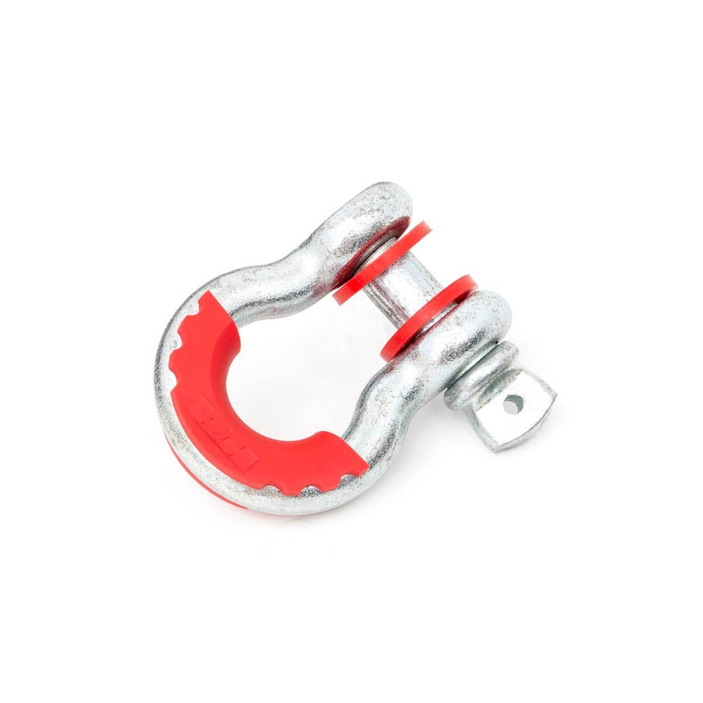 D-Ring-Isolators-Rough-Country-Logo-Polyurethane-Red-Pair-Rough-Country