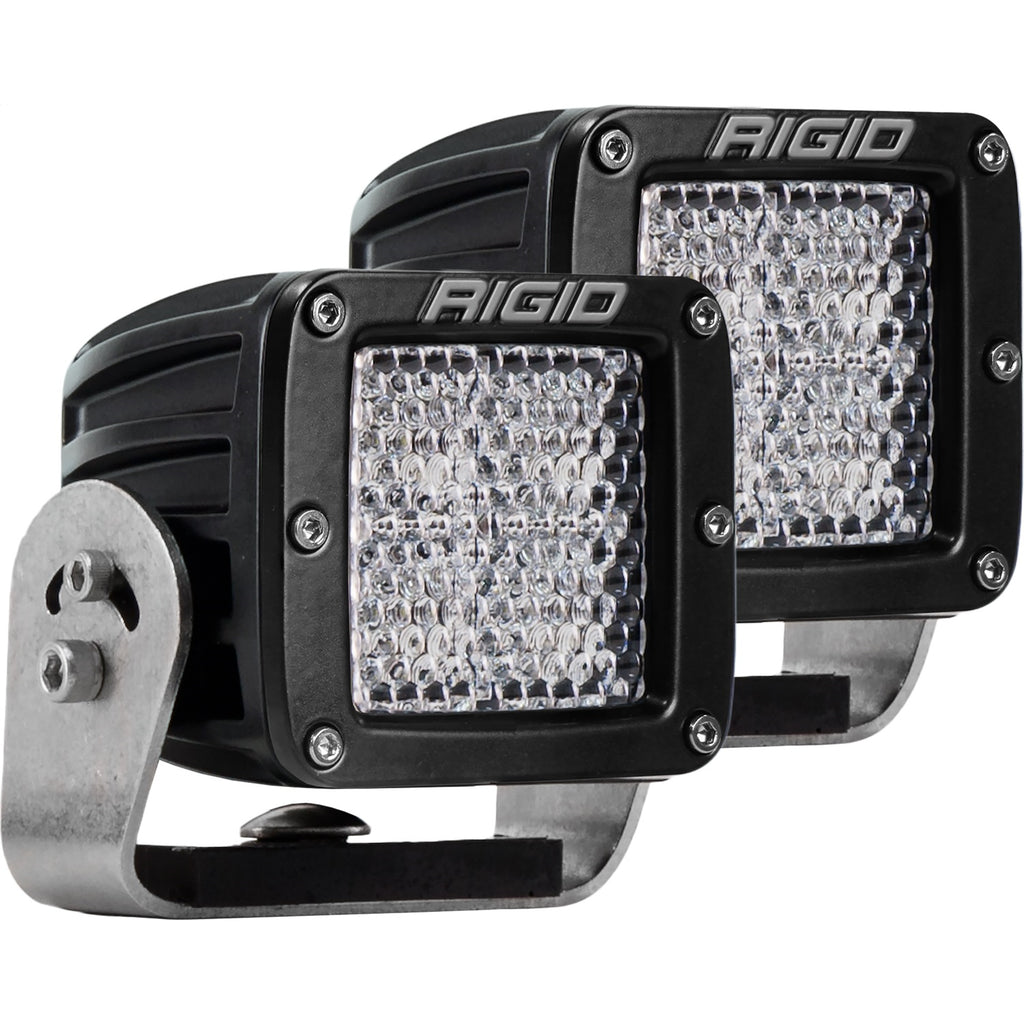 D-Series-Pro-Led-Light,-Diffused-Lens,-Heavy-Duty,-Black-Housing,-Pair