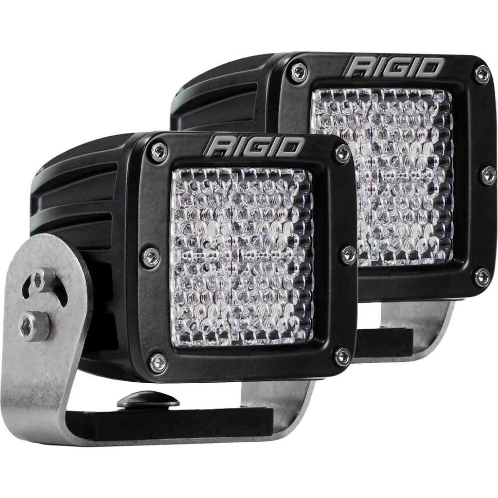 D-Series-Pro-Led-Light,-Diffused-Lens,-Heavy-Duty,-Black-Housing,-Pair