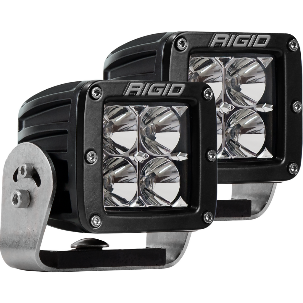D-Series-Pro-Led-Light,-Flood-Optic,-Heavy-Duty,-Black-Housing,-Pair
