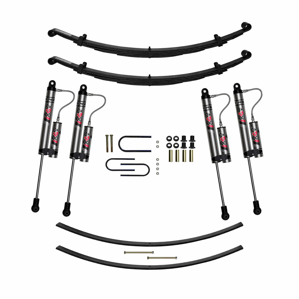 Skyjacker D400BAK-X 4 In. Suspension Lift Kit With ADX 2.0 Remote Reservoir Shocks. for Select Dodge W100, Dodge W150, Dodge W200, Dodge W250