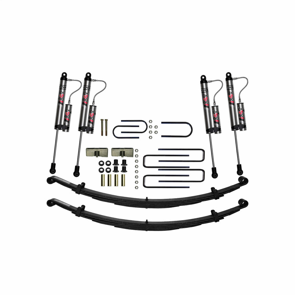 Skyjacker D400BK-X 4 In. Suspension Lift Kit With ADX 2.0 Remote Reservoir Shocks. for Select Dodge W100, Dodge W150, Dodge W200, Dodge W250