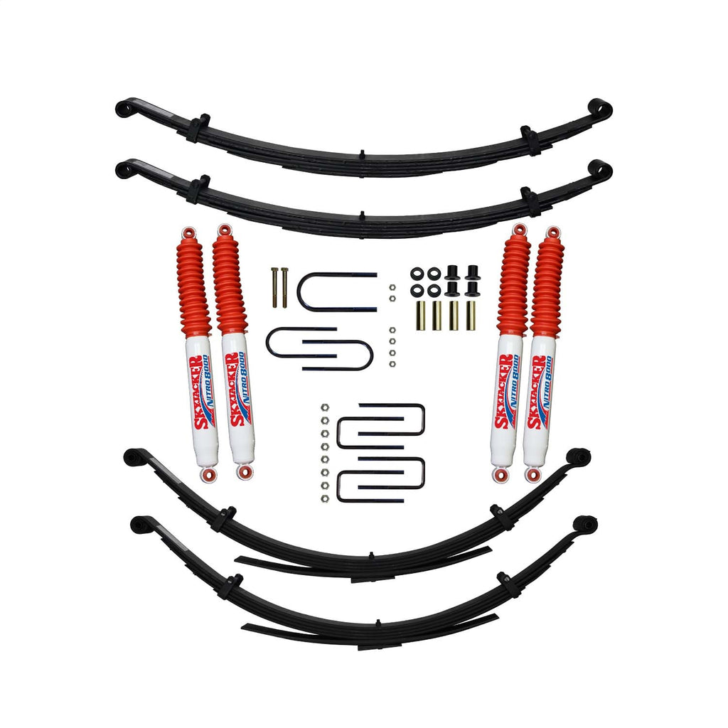 Skyjacker D400BKS-N 4IN. SOFT 74.5-93 DGE W/REAR S for Select Dodge Ramcharger, Plymouth Trailduster