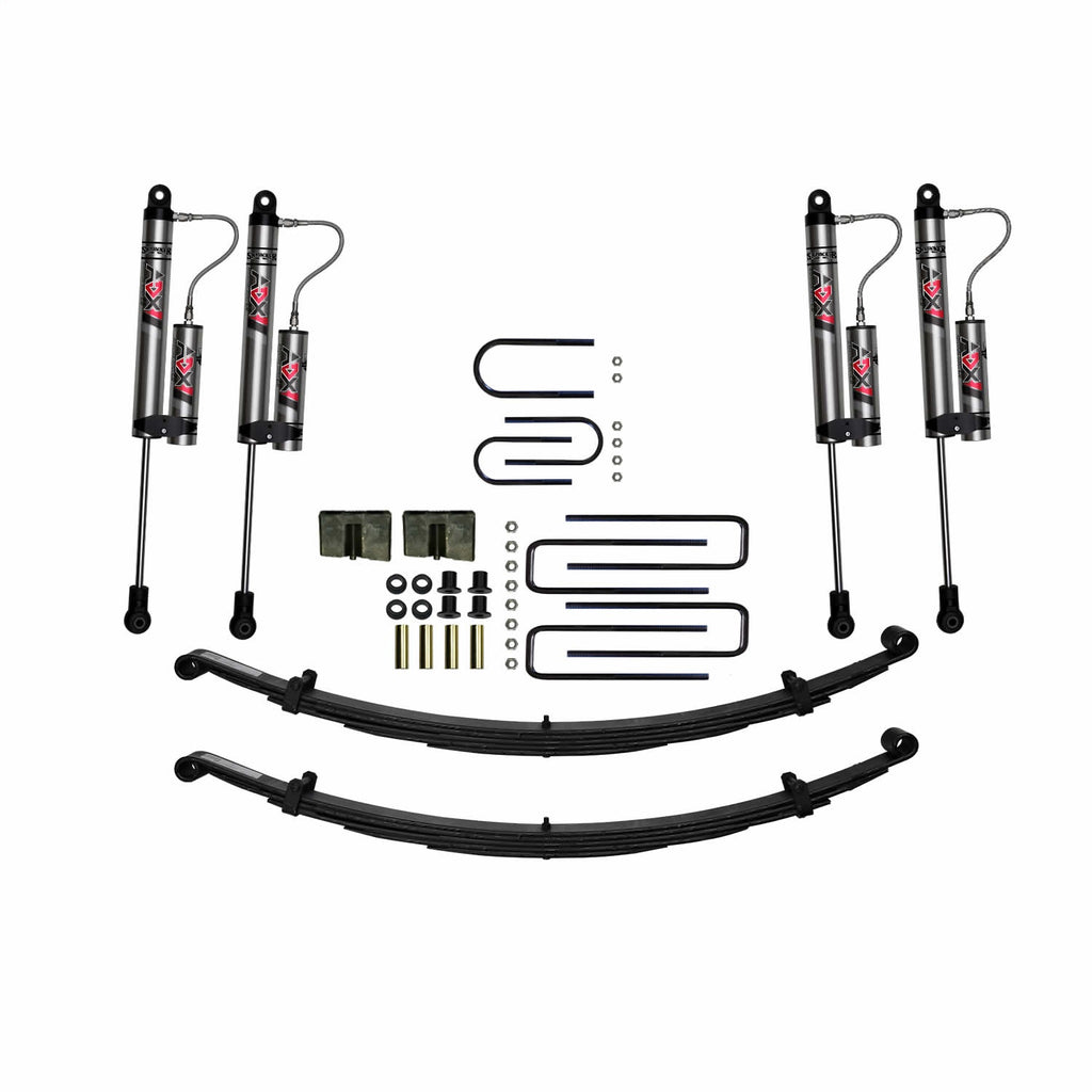 Skyjacker D400BRK-X 4 In. Suspension Lift Kit With ADX 2.0 Remote Reservoir Shocks. for Select Dodge Ramcharger, Plymouth Trailduster